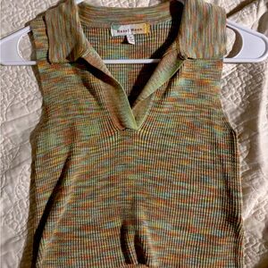 Y2K Hazel Moon earthy hippie style cropped tank top